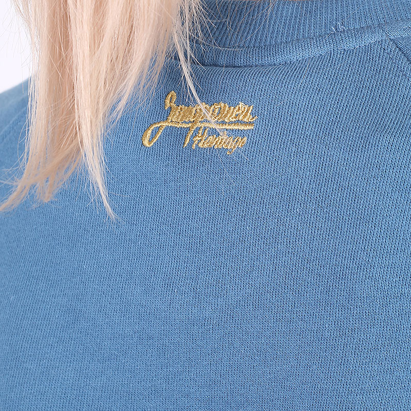 женская толстовка Запорожец heritage Gimnastika Sweatshirt  (W Gimnastika-blue)  - цена, описание, фото 4